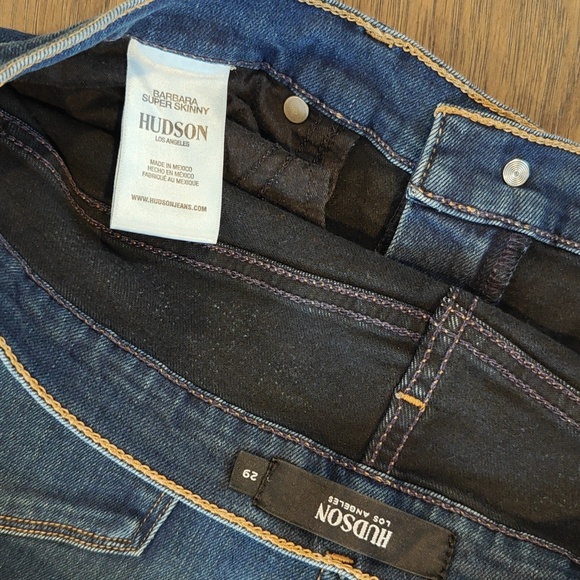 Hudson Barbara Supper Skinny 29 New - Picture 5 of 7